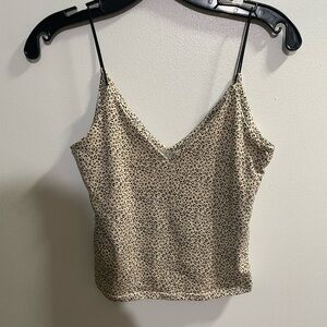 Gaze Cheetah Sleeveless Crop Top Size S